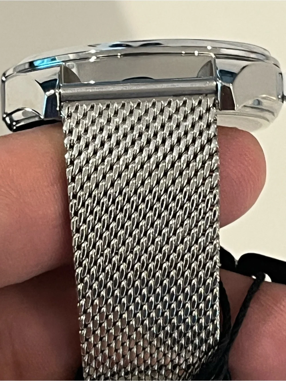 Kenneth Cole Blue Dial Silver Mesh Bracelet Men's Watch 44mm Quartz NWT